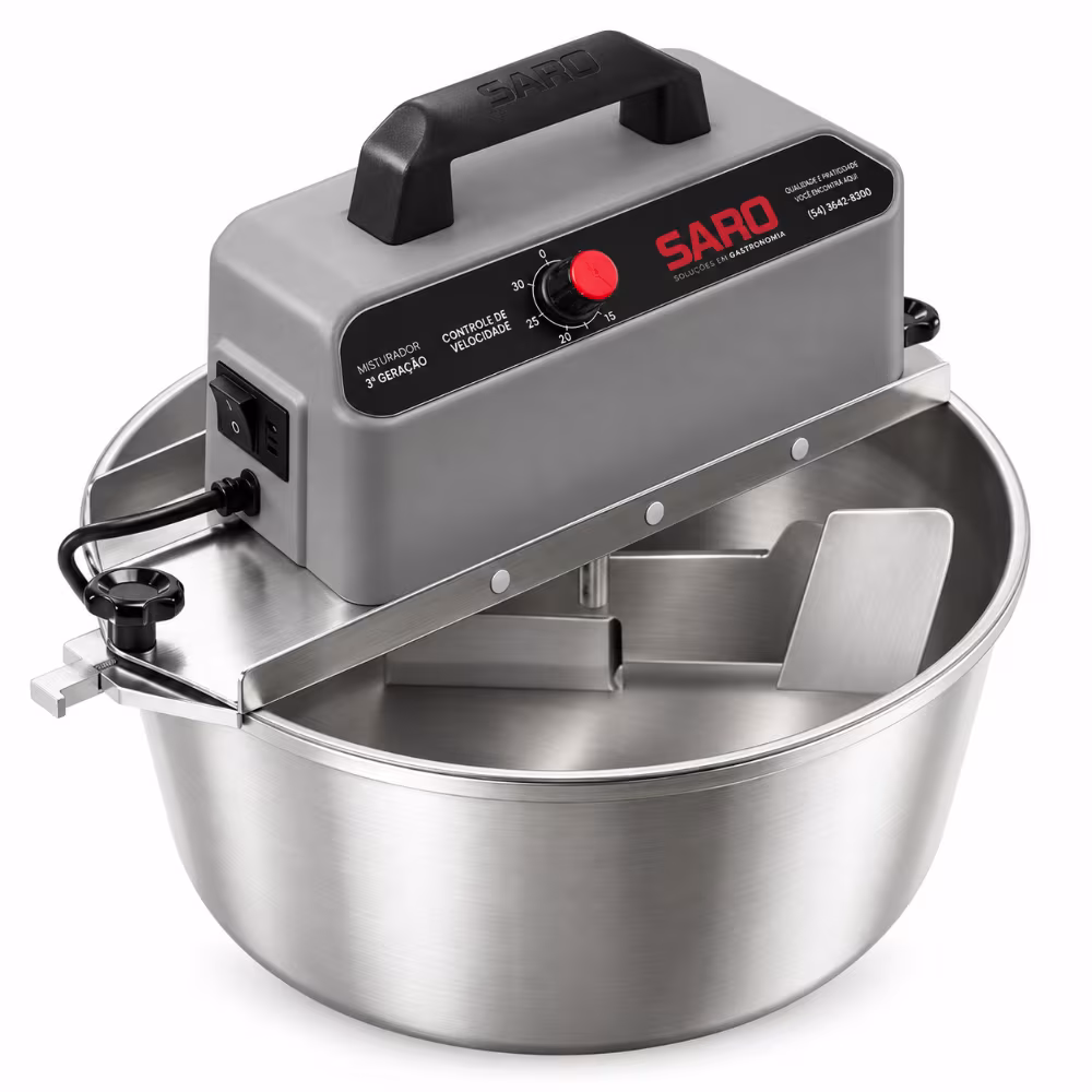 Panela Misturadora Automática para Doces e Massas SARO G3 10 Litros Inox 127V