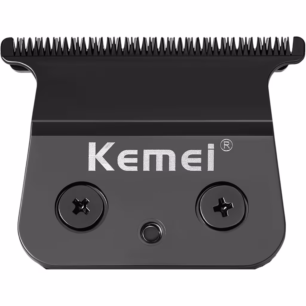 Kemei 2299 Lâminas De Substituição Para Máquina De Cortar Cabelo Profissional , Pó Metálico , Formato De T , Lâmina Afia
