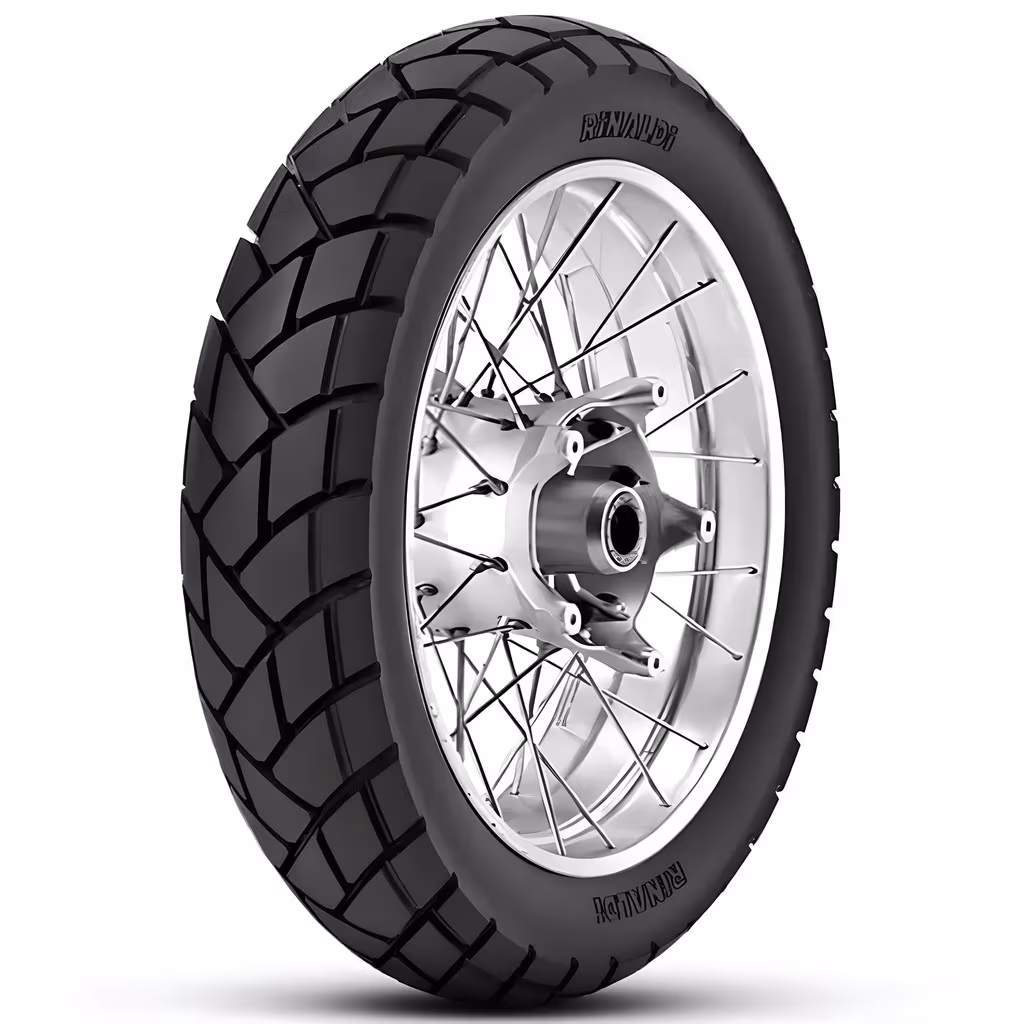 Pneu Rinaldi 110/90-17 R34 Traseiro NXR Bros XRE 190 Xtz Crosser SHI175 NK150 Uso Com Câmara