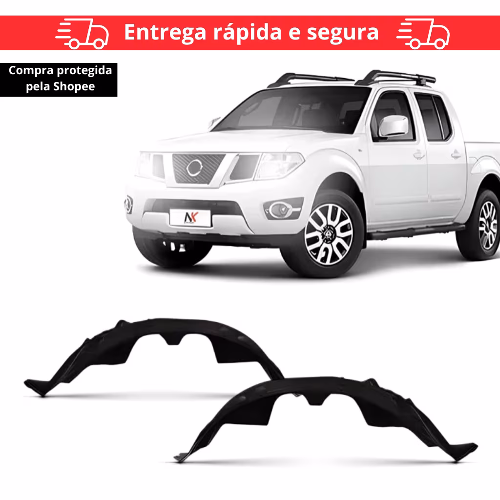 Par/Un Parabarro Dianteiro Frontier 2008 2009 2010 2011 2012 a 2016 ASA URUBU MORCEGAO FORRO RODA