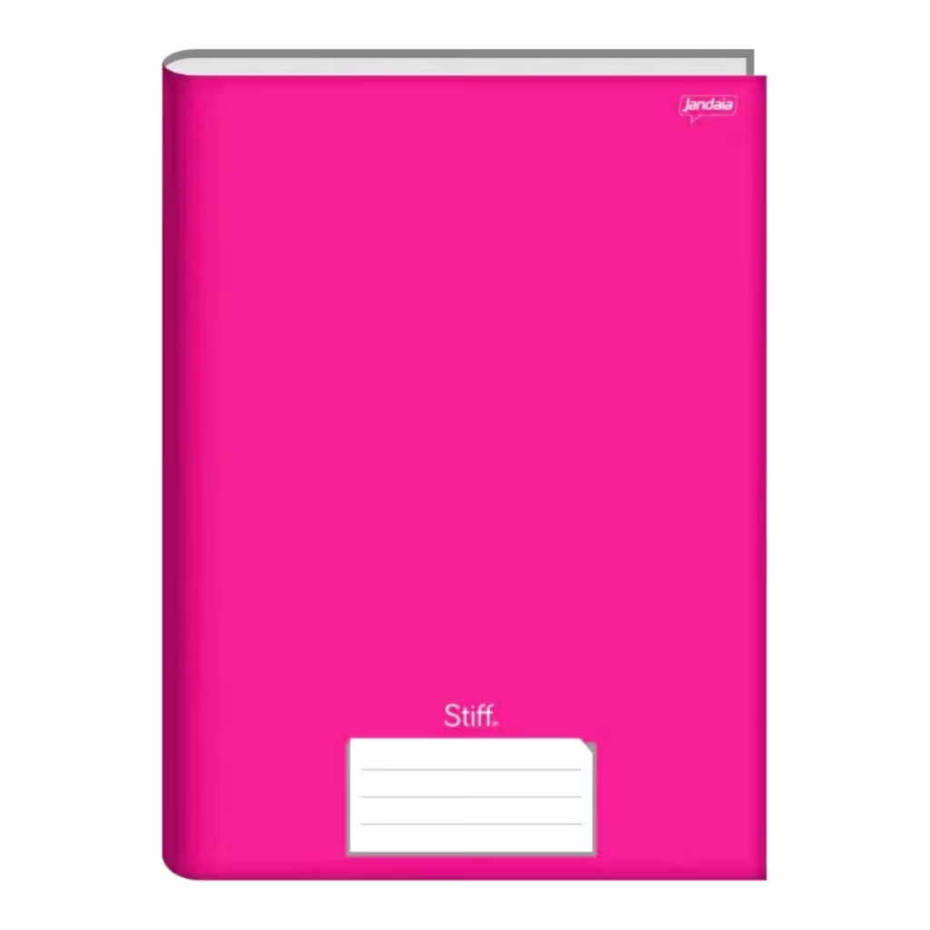 Caderno Brochura 80 Fls Pautado Capa Dura - Stiff COR:PINK