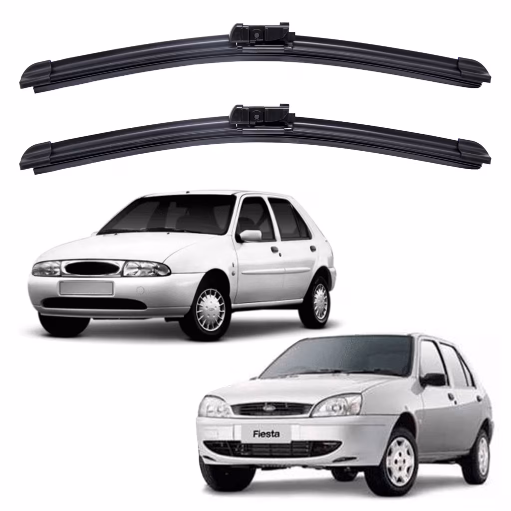 Par Palheta Limpador Para-brisa Ford Fiesta Street 1995 A 2002 Kit