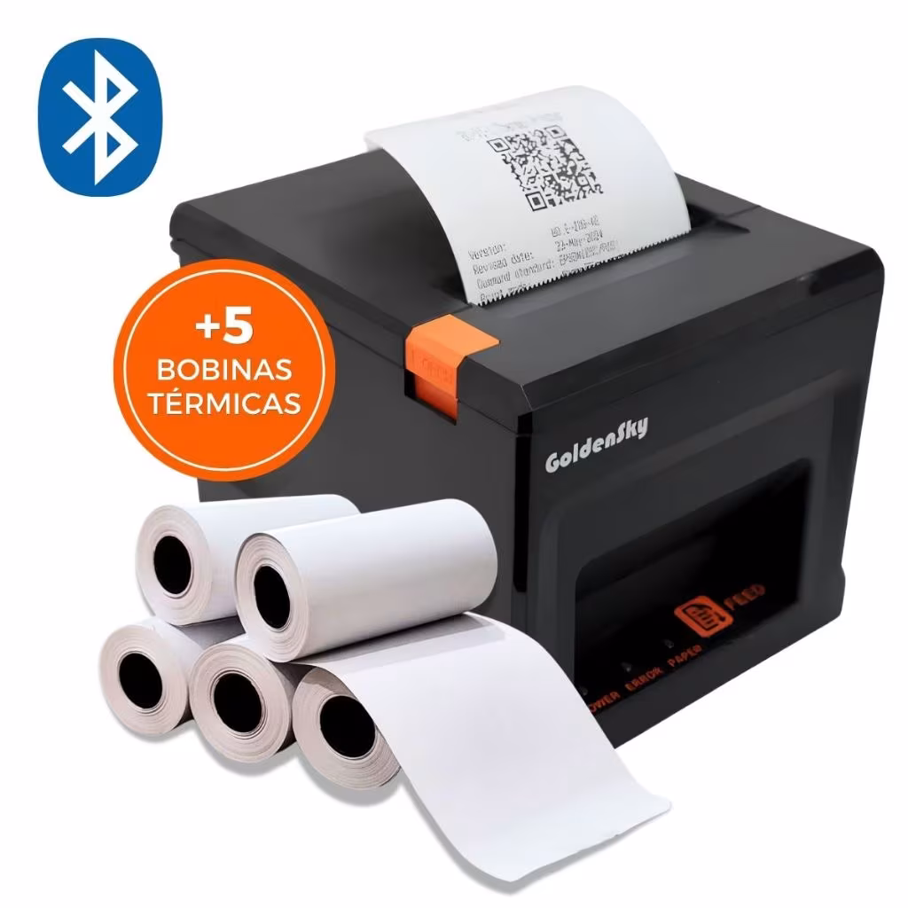 Impressora Térmica 80mm Goldensky Cupom Recibo Delivery Usb Rede Bluetooth Android Ios Windows