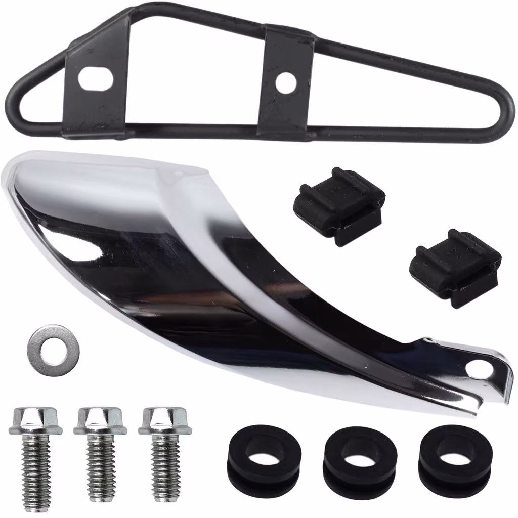 Protetor escape escapamento traseiro NXR125 NXR150 Bros 2003 a 2008 com suporte com parafusos e coxins