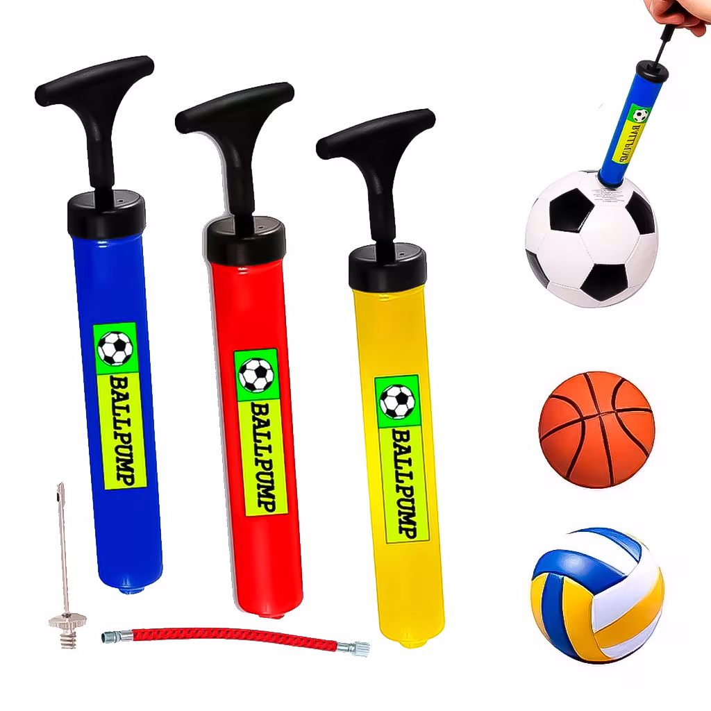 Bomba de ar para Encher Inflar Bolas de Futebol Futsal Futevôlei Basquete Boia Colete