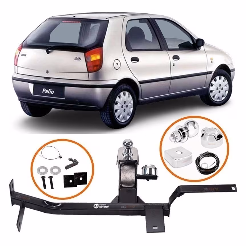Engate Fixo Reboque Palio 2000 2001 2002 Inmetro Até 500kg bOM