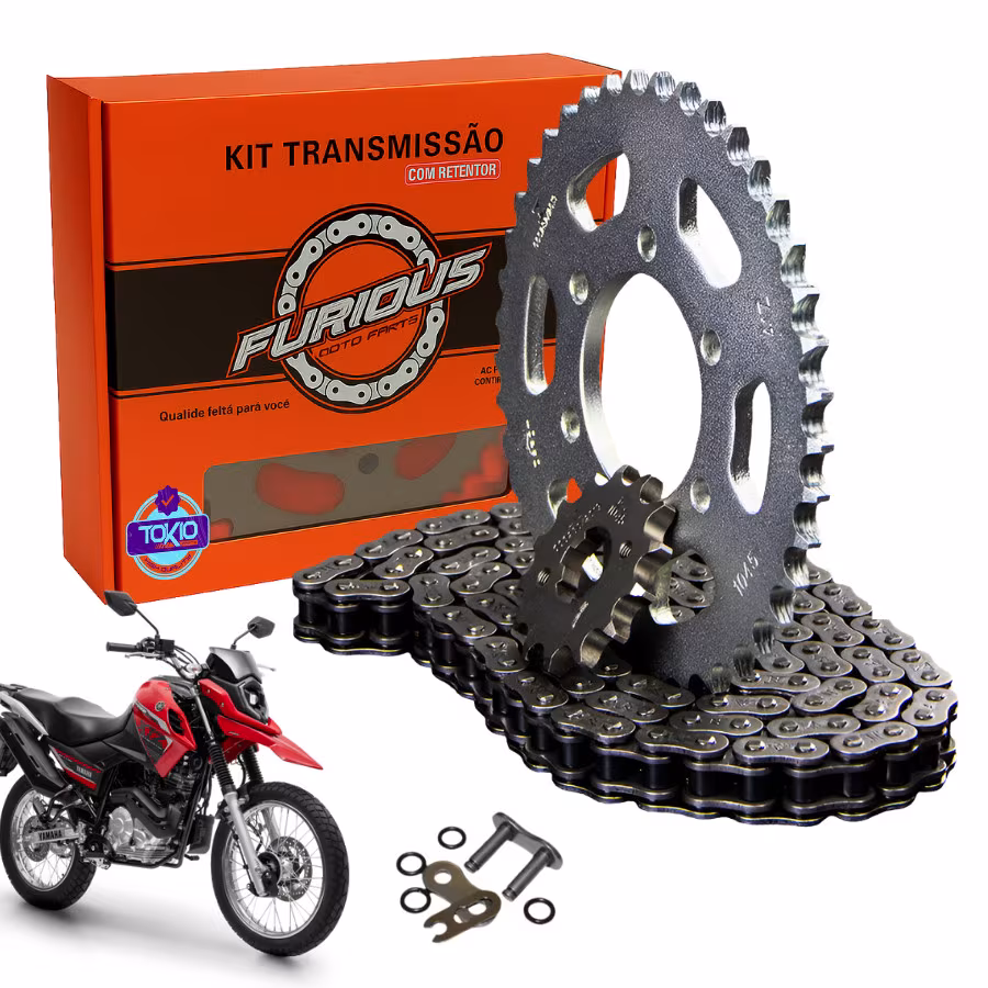 KIT RELAÇÃO COM RETENTOR XTZ CROSSER 150 14 A 23 TRANSMISSAO