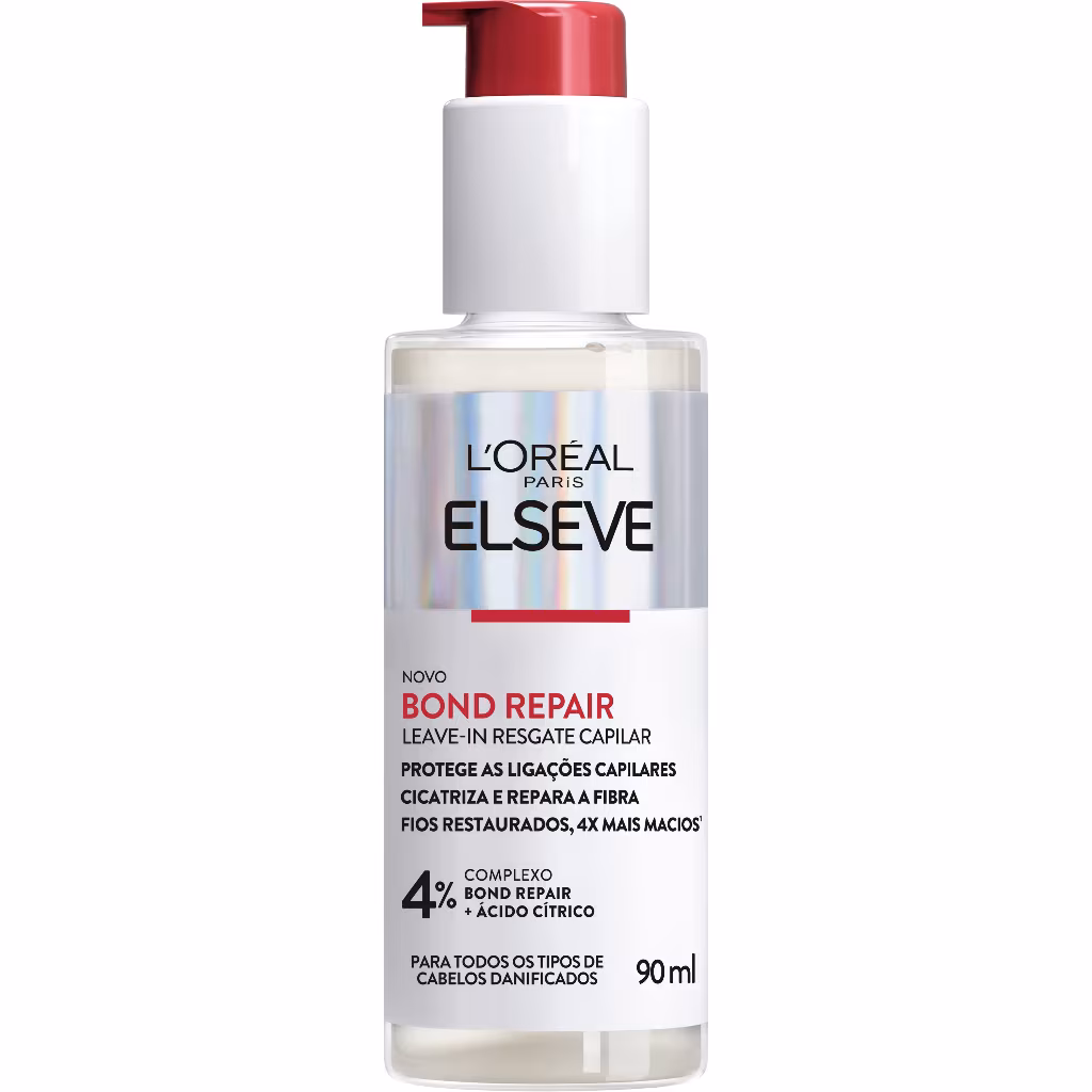 Leave-In Resgate Capilar, Proteção Térmica 230°C e Controle de Frizz, Elseve Bond Repair L'Oréal Paris, 90ml