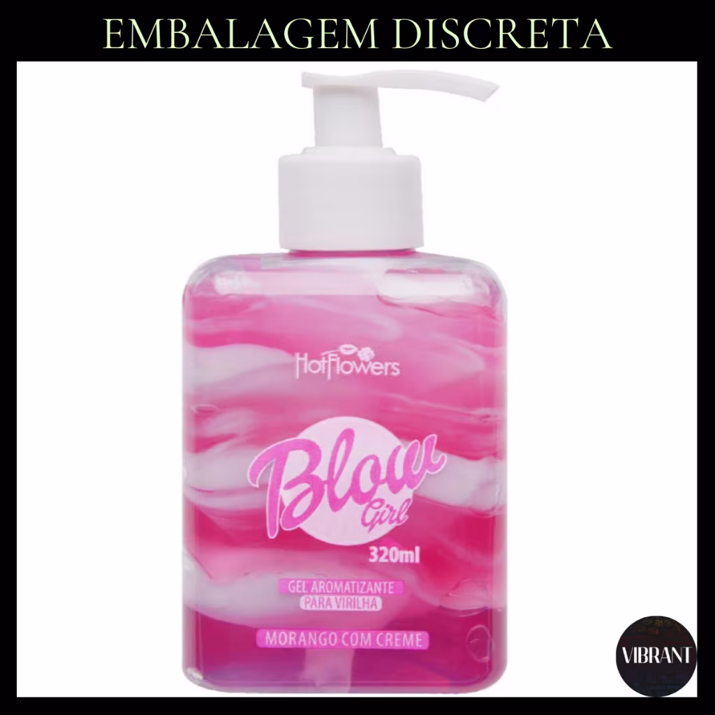Blow Girl Gel Creme Aromatizante Beijável Para Saúde e Cuidado Vaginal Feminina 320ml Sex shop