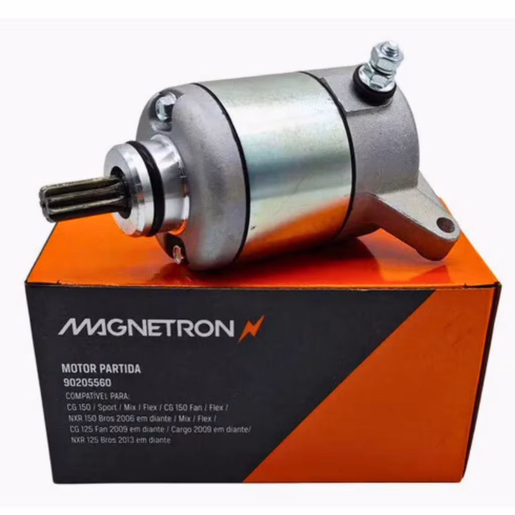 Motor de partida magnetron Nxr bros 150 Es/Esd partida 2006 até 2015