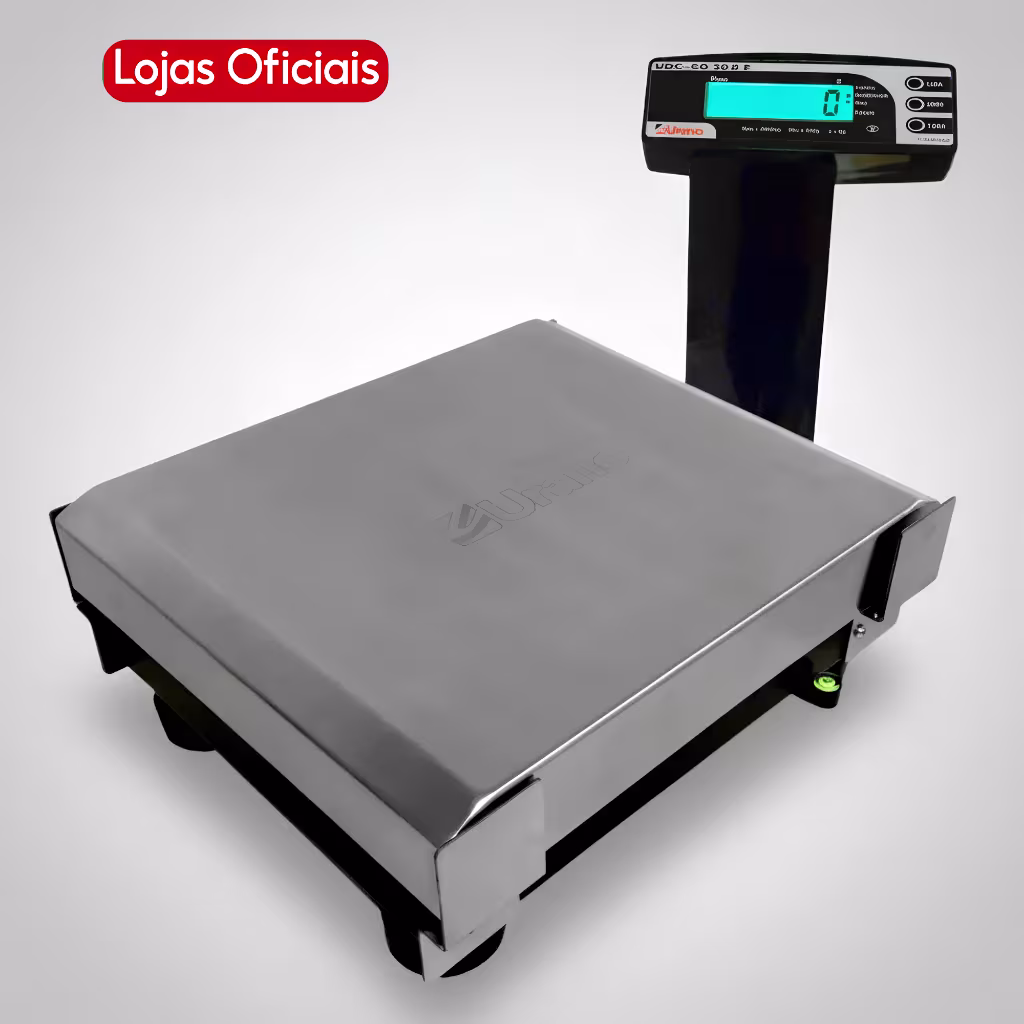 Balança Checkout Caixa Supermercado Urano Udc Co-e 30/5 30kg Inox Usb Serial Inmetro NR17