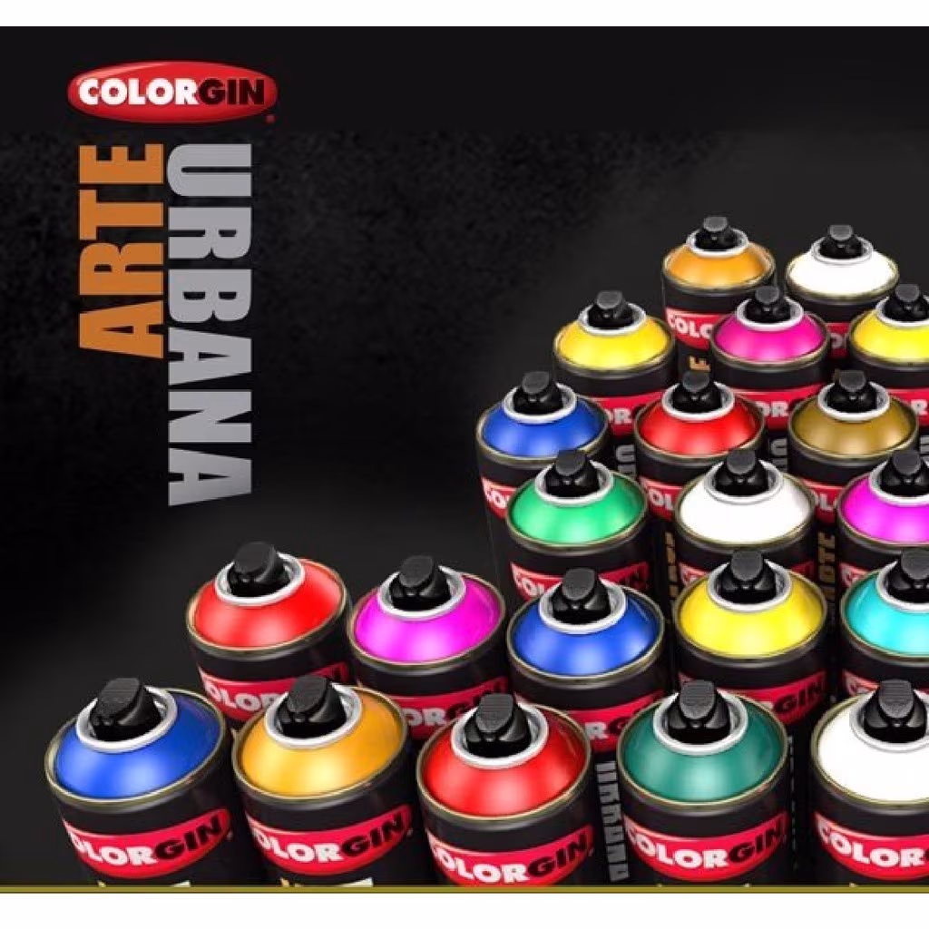 TINTA SPRAY COLORGIN ARTE URBANA FOSCO 400ML VÁRIAS CORES