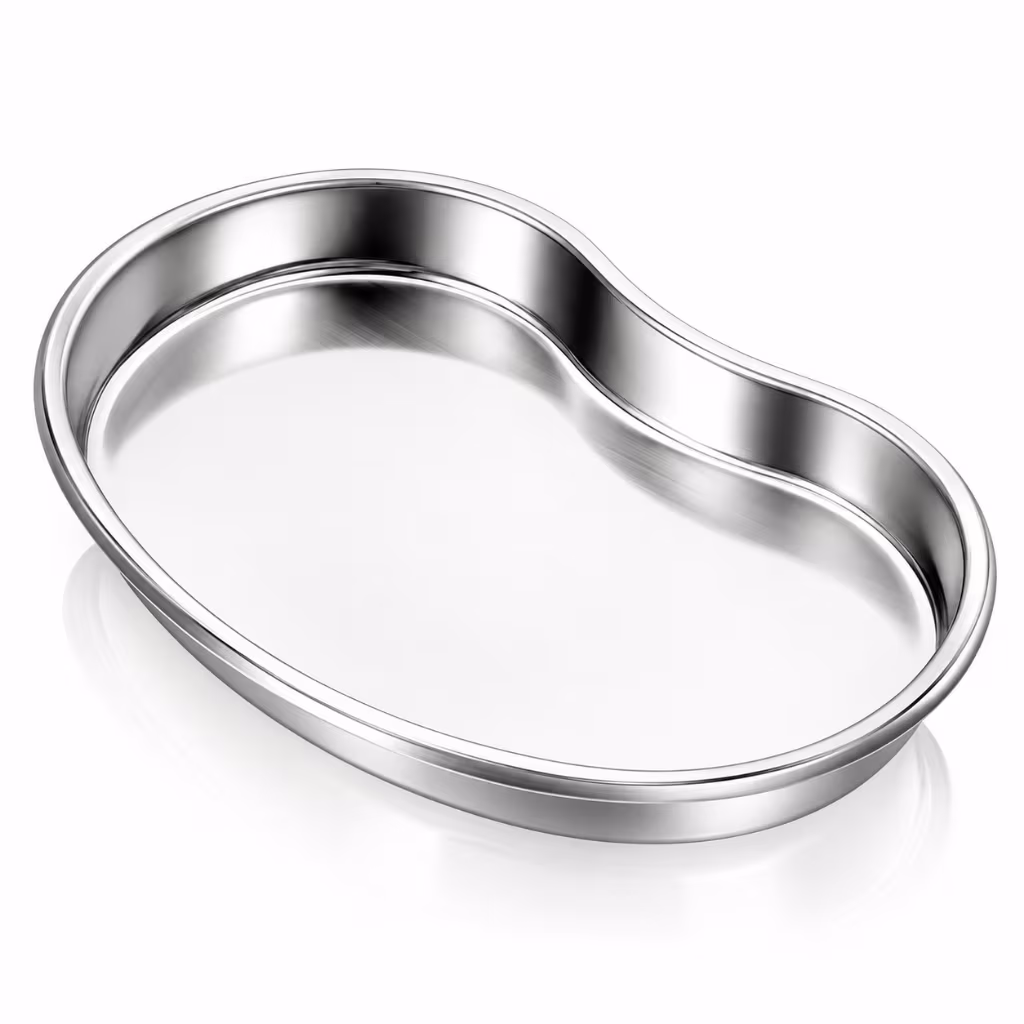 Bandeja Cuba Rim Micropigmentação Manicure e Beleza Aço Inox Extensões de Cílios