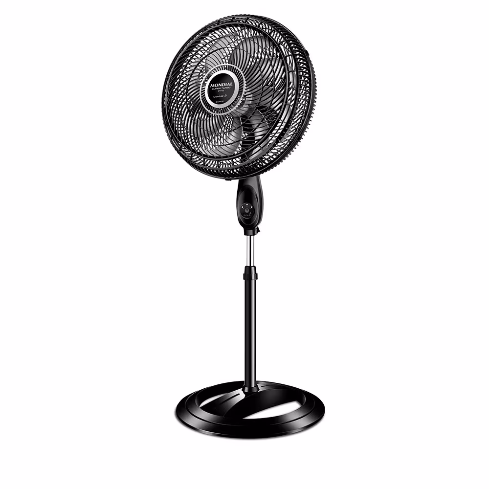 Ventilador de Coluna Mondial 40cm Super Turbo Tech Vtx-40c-8p-cr Preto/prata