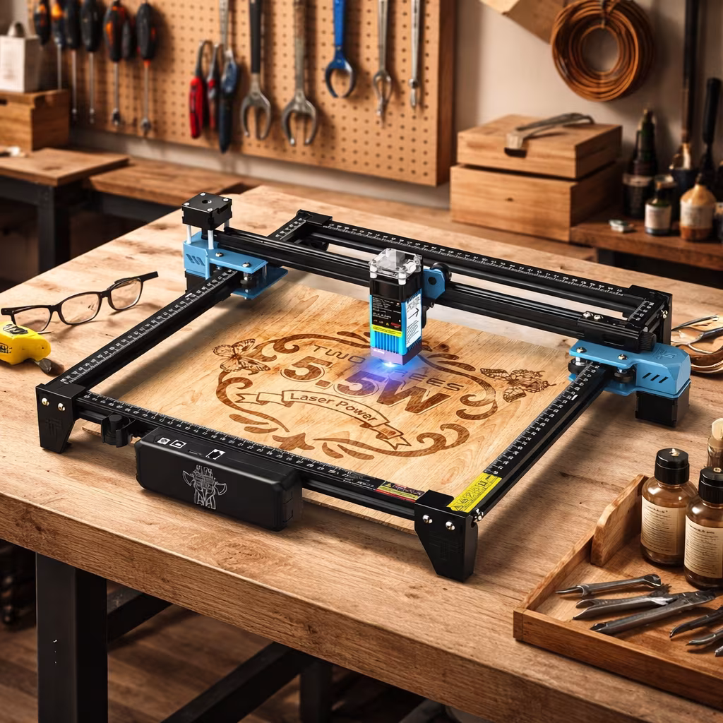 TTS-55 Pro Máquina Gravadora Laser Corte e Gravação em Madeira Acrílico