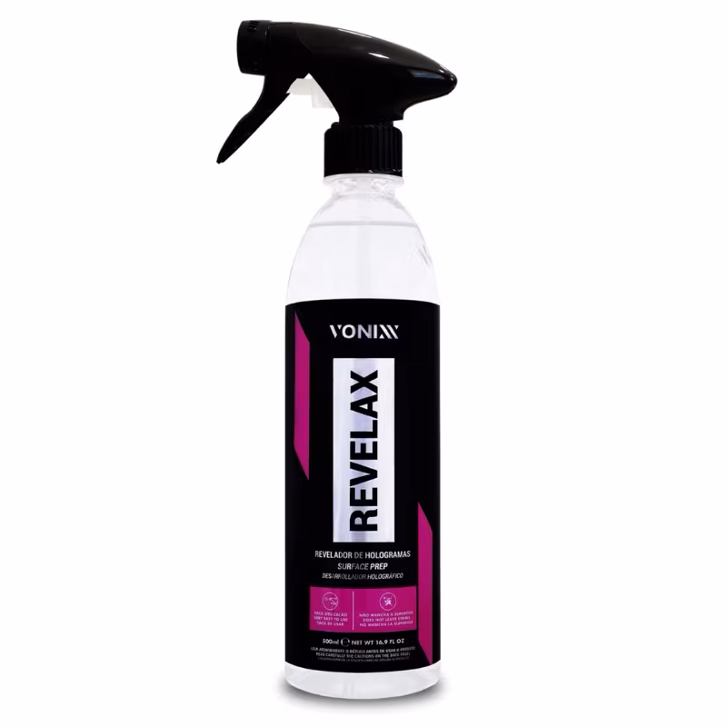 Revelax Vonixx Revelador De Hologramas e defeitos na pintura Preparador - 500ml Líder