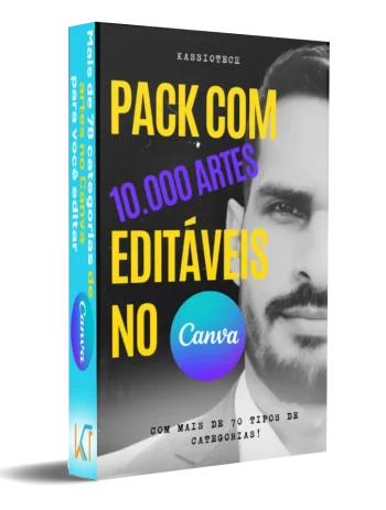 Pack com 10.000 Artes Editáveis no Canva
